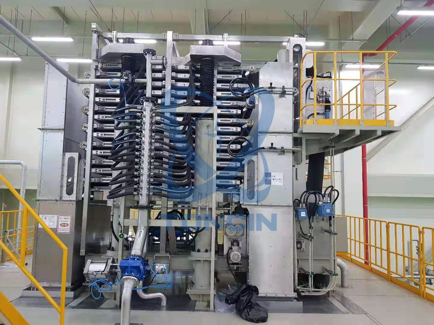 Tower Automatic Vertical Vacuum Press Filter for Chemical Industry